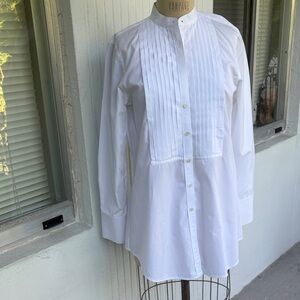 Lauren tunic tuxedo shirt